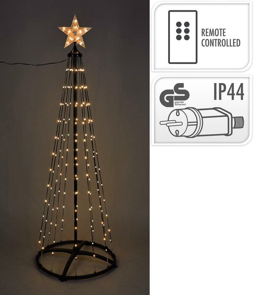 Verlichte boom 150 cm 154 LED warm wit