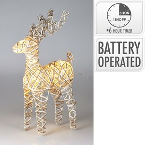 Verlichte rendier 50 cm