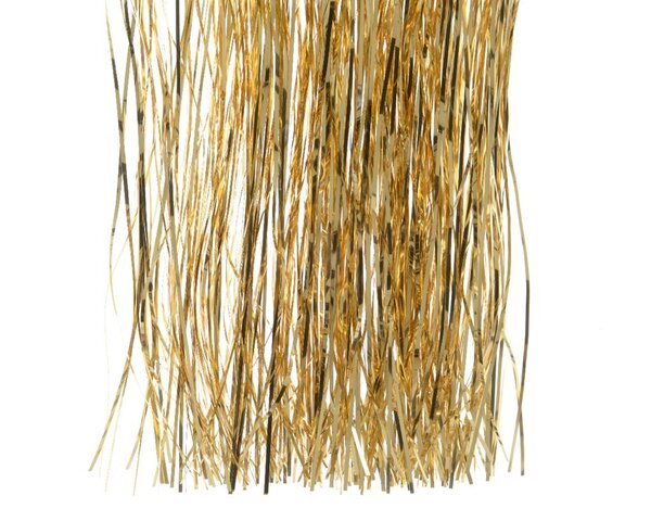 Vinyl lametta glans licht goud