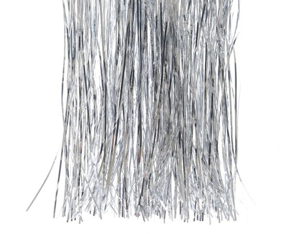 Vinyl lametta glans zilver