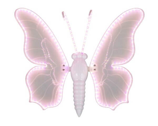 Vlinder met beweging 145 cm 366 lamps wit / violet - afbeelding 2