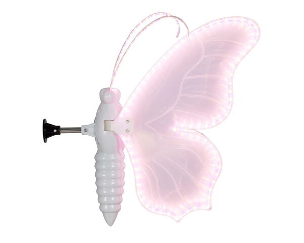 Vlinder met beweging 145 cm 366 lamps wit / violet - afbeelding 3