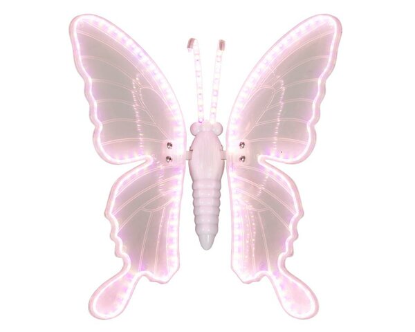 Vlinder met beweging 90 cm 322 lamps wit /violet - afbeelding 2