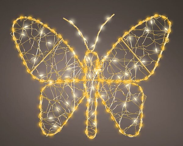 Vlinder microled 155 lamps warm wit / klassiek warm - afbeelding 1