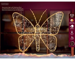 Vlinder microled 436 lamps warm wit / klassiek warm - afbeelding 2