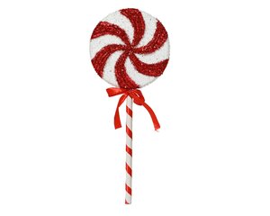 Zuurstok foam 50 cm rood / wit